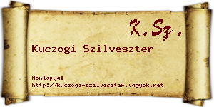 Kuczogi Szilveszter névjegykártya
